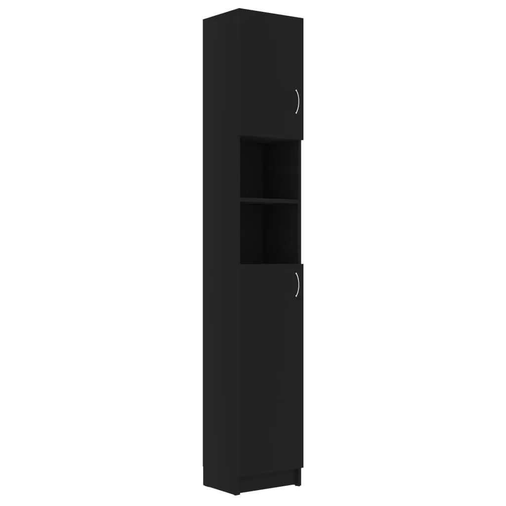SET DULAP MASINA DE SPALAT, NEGRU, 96 X 25.5 X 190CM [5]