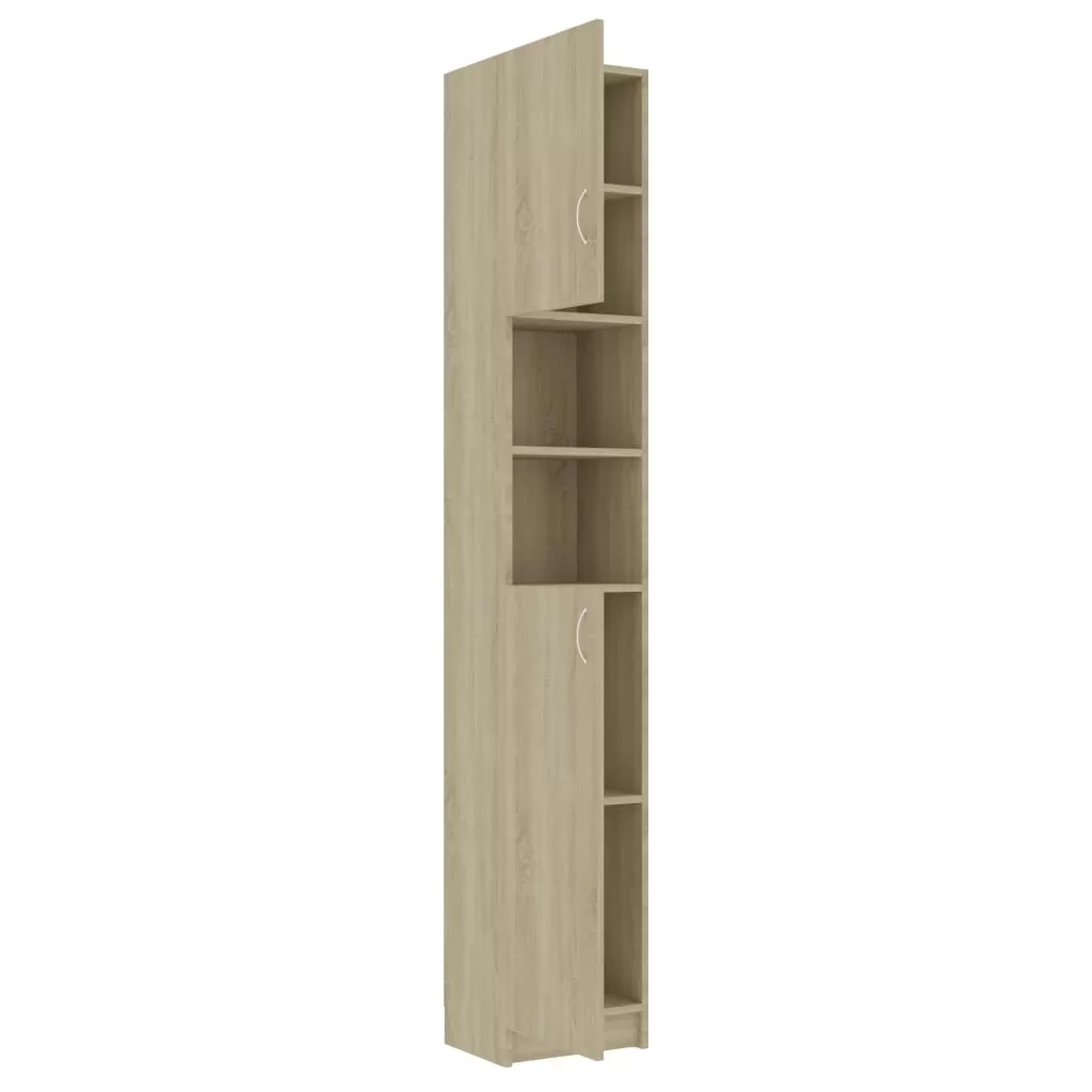 SET DULAP MASINA DE SPALAT, STEJAR SONOMA, 96 X 25.5 X 190CM [9]