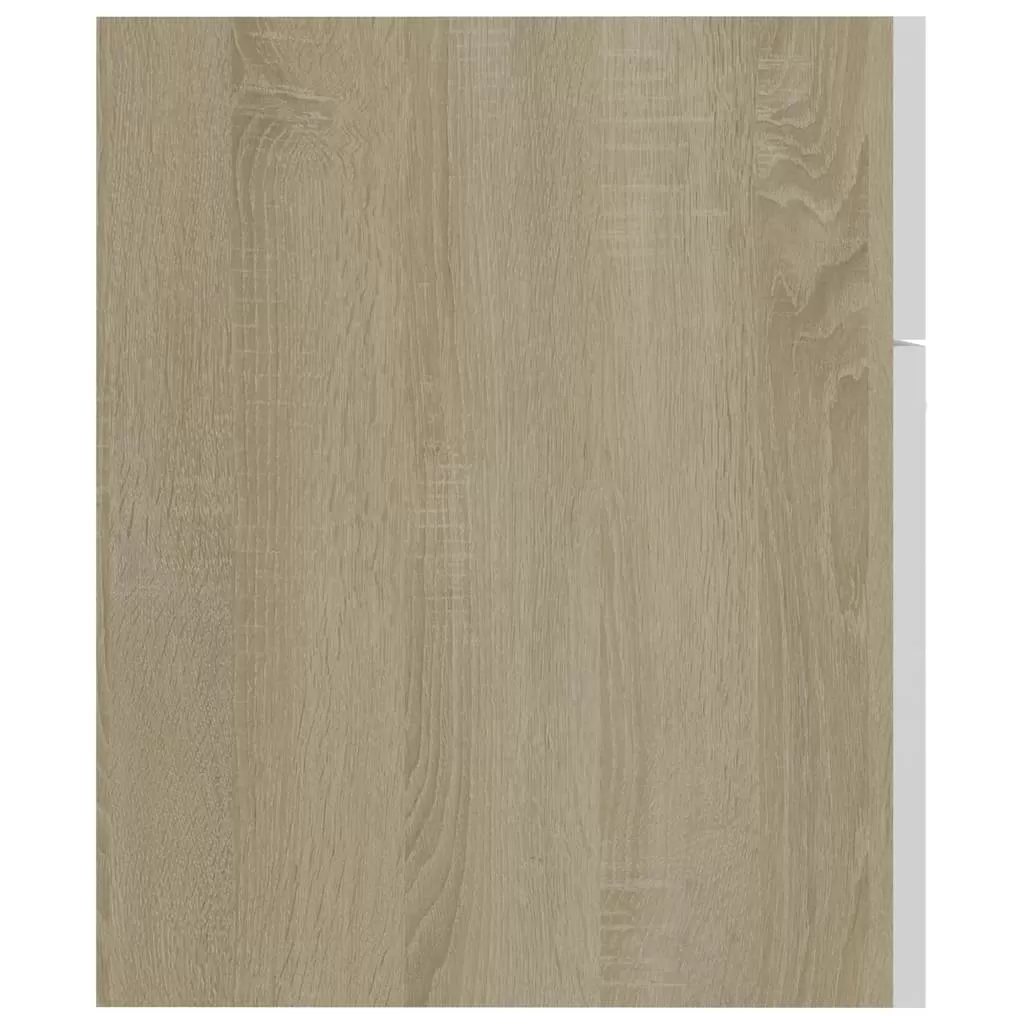 SET MOBILIER BAIE, 2 PIESE, ALB SI STEJAR SONOMA [9]