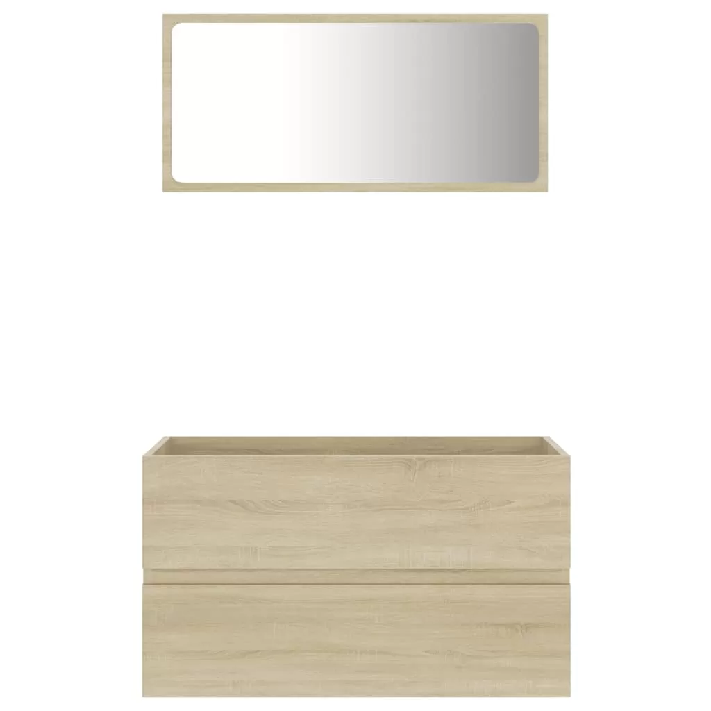 SET MOBILIER BAIE, 2 PIESE, STEJAR SONOMA [5]