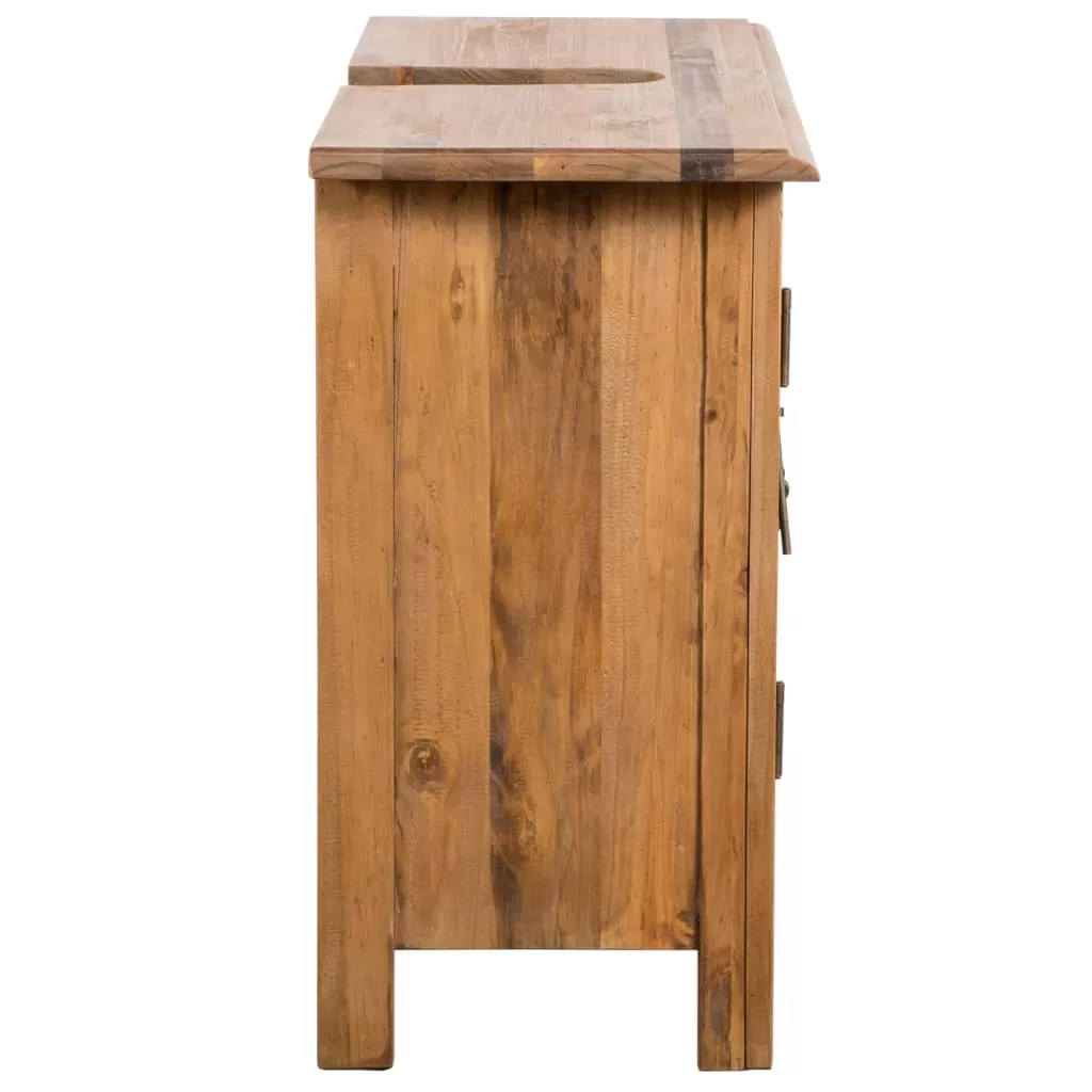 SET MOBILIER BAIE DIN LEMN MASIV DE PIN RECICLAT, MARO [7]