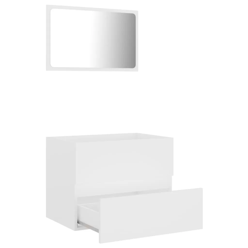 SET MOBILIER DE BAIE, 2 PIESE, ALB [4]