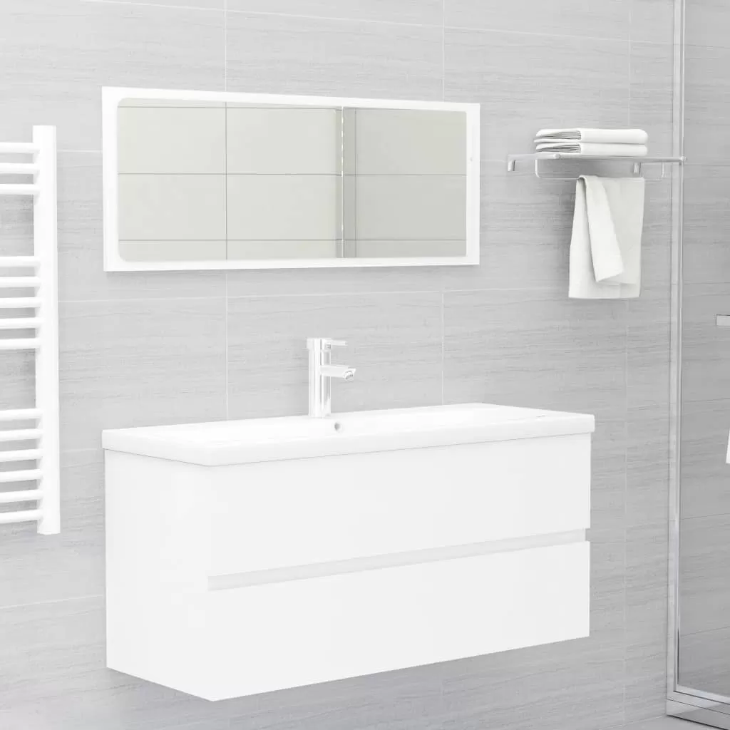 Set mobilier baie - SET MOBILIER DE BAIE, 2 PIESE, ALB
