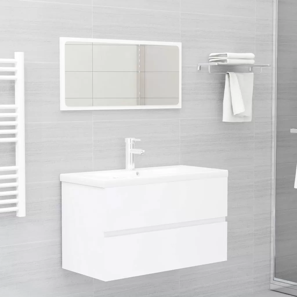 Set mobilier baie - SET MOBILIER DE BAIE, 2 PIESE, ALB