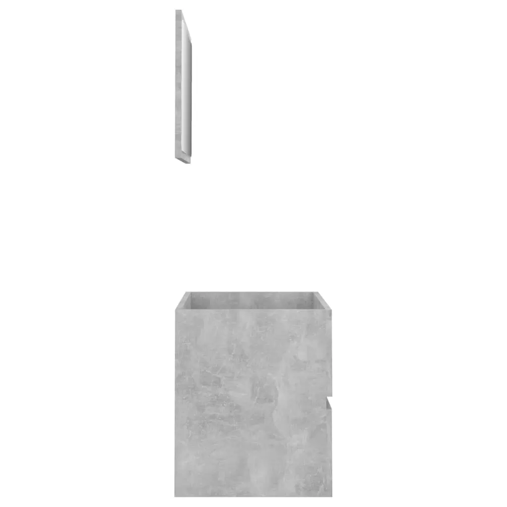 SET MOBILIER DE BAIE, 2 PIESE, GRI BETON [5]