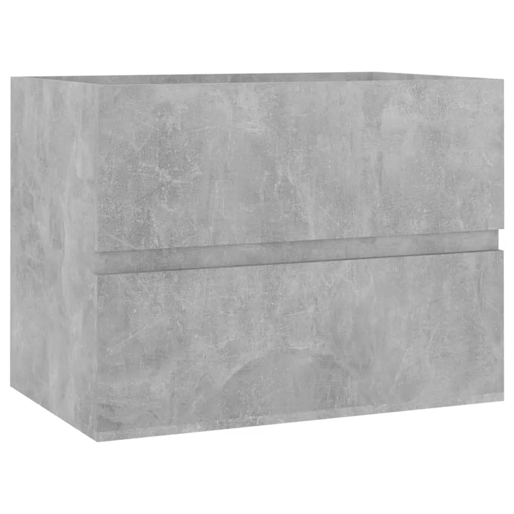 SET MOBILIER DE BAIE, 2 PIESE, GRI BETON [10]