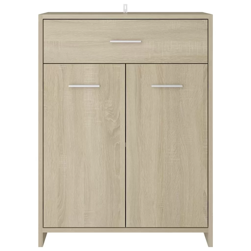 SET MOBILIER DE BAIE, 4 PIESE, STEJAR SONOMA [9]