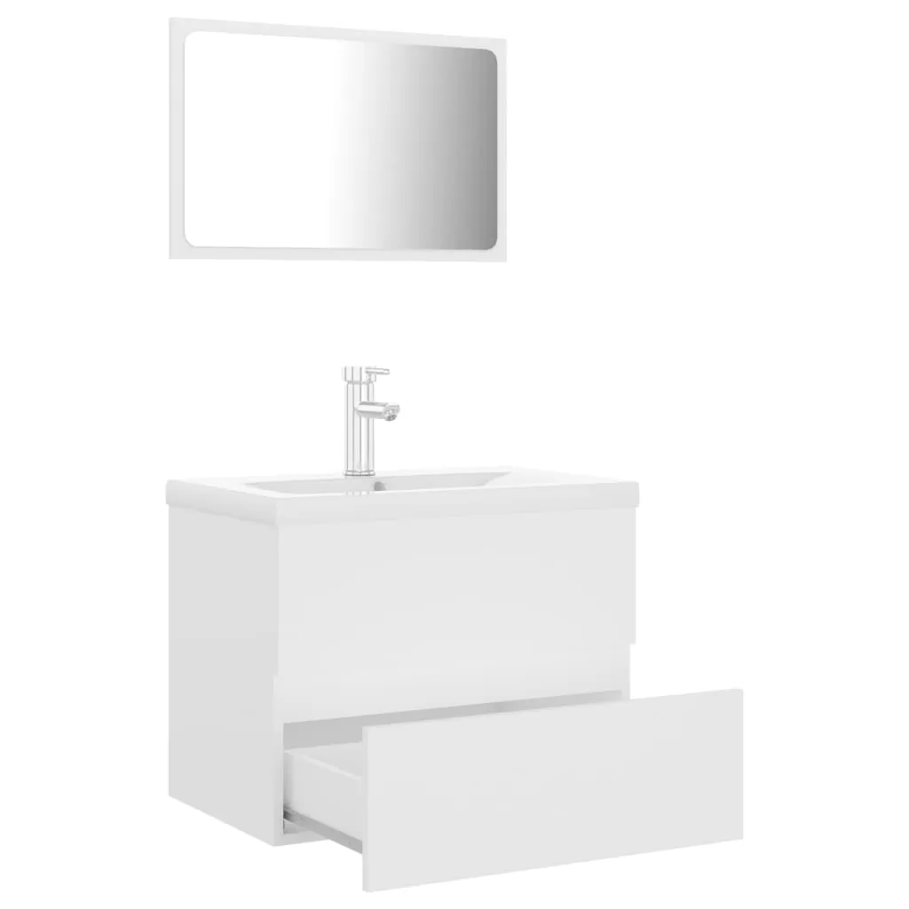 SET MOBILIER DE BAIE, ALB, 60 X 38.5 X 45 CM [4]