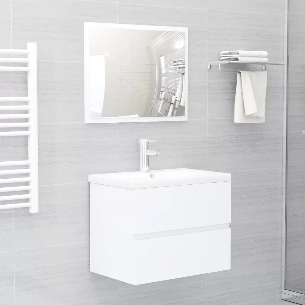 Set mobilier baie - SET MOBILIER DE BAIE, ALB, 60 X 38.5 X 45 CM