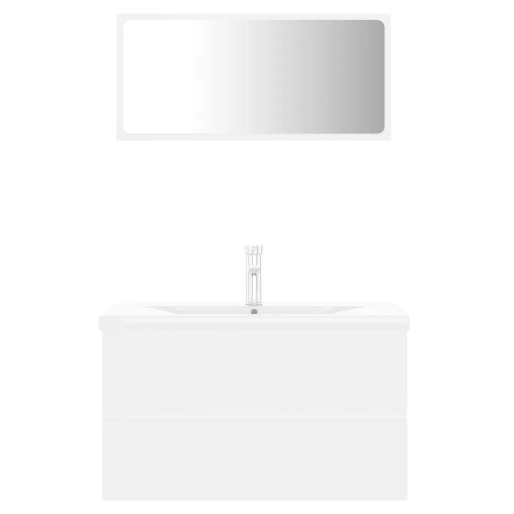 SET MOBILIER DE BAIE, ALB, 80 X 38.5 X 45 CM [5]