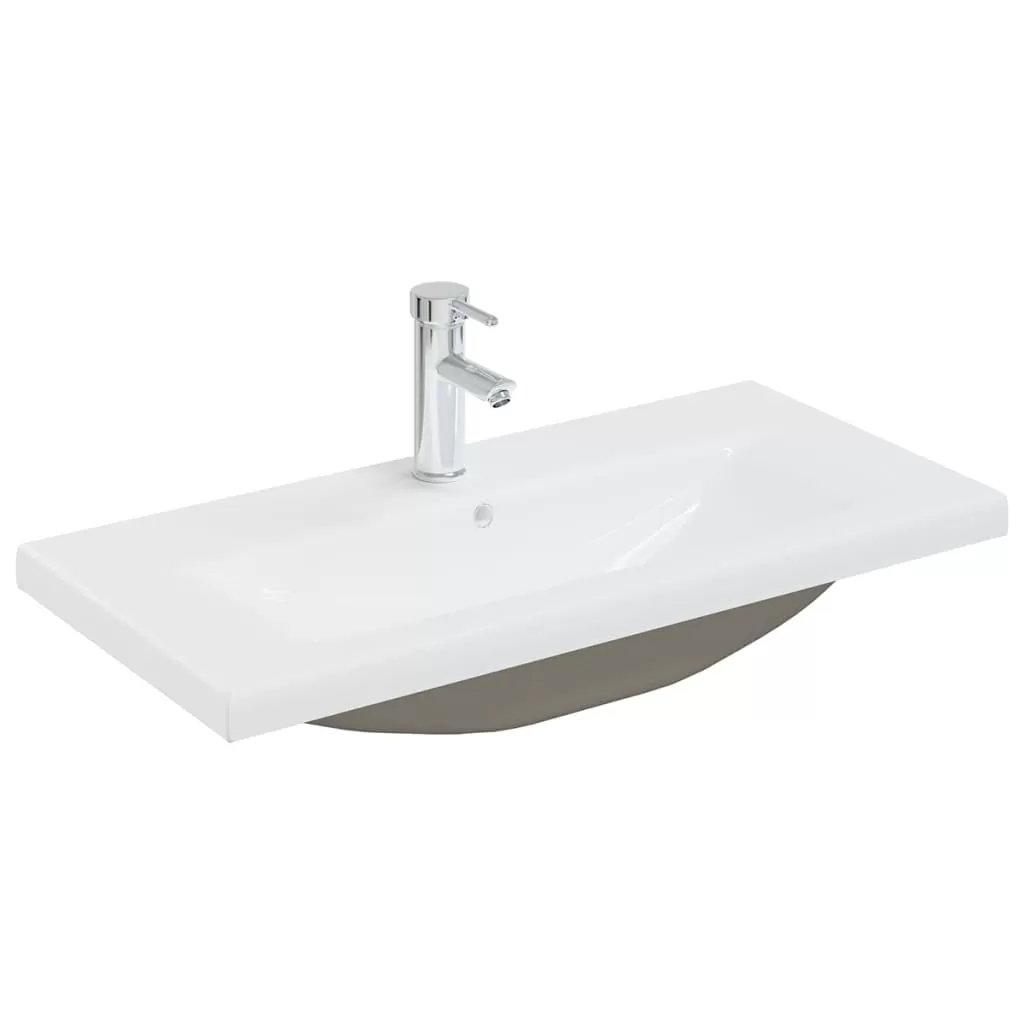 SET MOBILIER DE BAIE, GRI BETON, 80 X 38.5 X 45 CM [11]