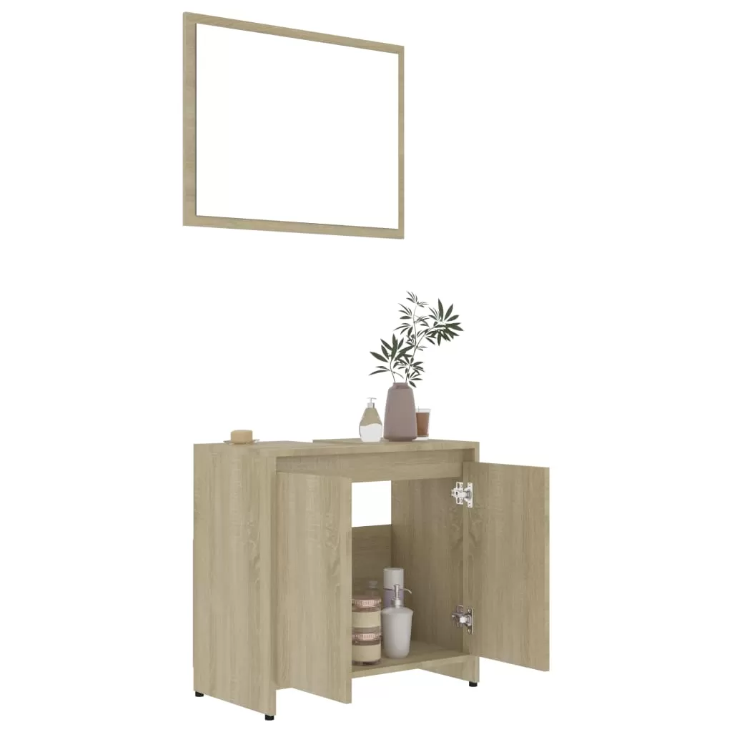 SET MOBILIER DE BAIE, STEJAR SONOMA [2]