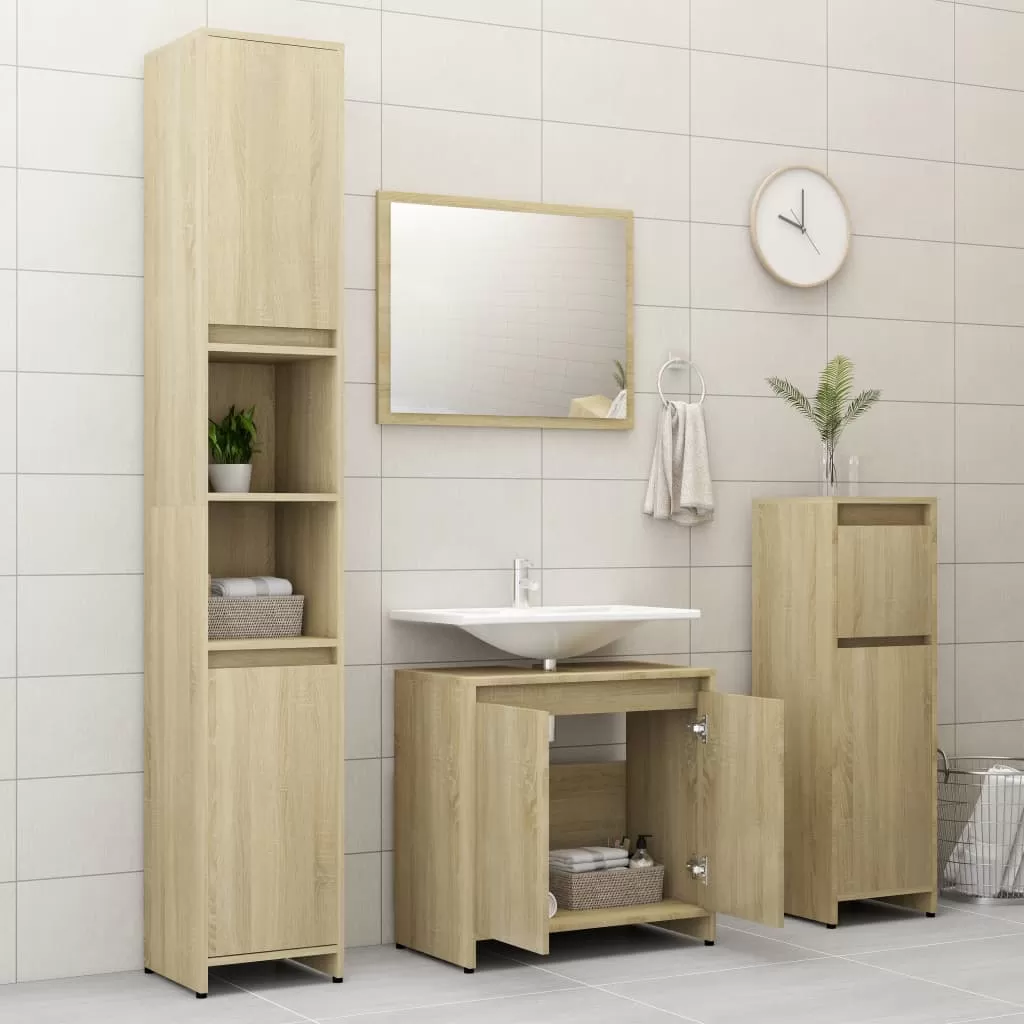 SET MOBILIER DE BAIE, STEJAR SONOMA [4]