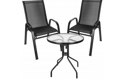 Amenajari Exterioare - Set mobilier de terasa,masa rotunda,3 piese