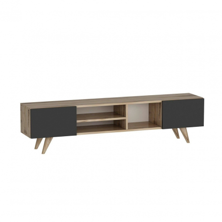 SET MOBILIER SUFRAGERIE, 3 CORPURI, PAL MELAMINAT, NATUR SI NEGRU, DORA, MINAR [4]