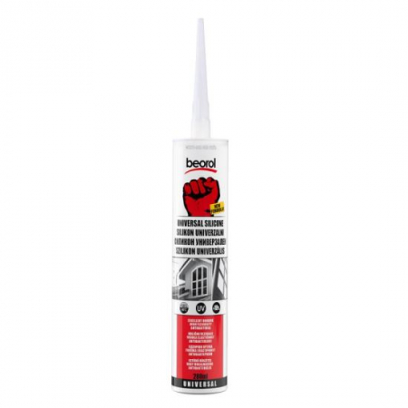 Silicon, spume si solutii tehnice - SILICON UNIVERSAL ALB, 280 ML, BEOROL