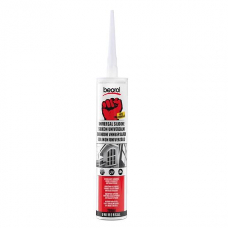 Silicon, spume si solutii tehnice - SILICON UNIVERSAL TRANSPARENT, 280 ML, BEOROL