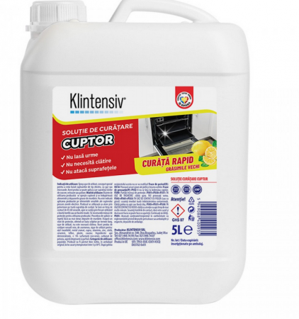 Detergenti - Solutie curatare cuptor, 5 litri, Klintensiv