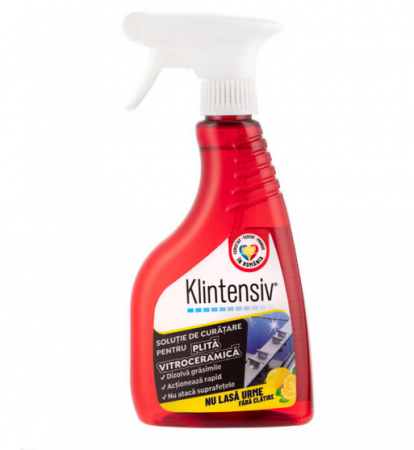 Detergenti - Solutie plita vitroceramica, 500 ml, Klintensiv