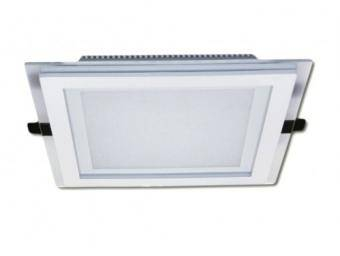 Spoturi LED - SPOT LED PATRAT STICLA 18W LUMINA CALDA