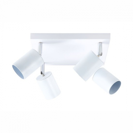 Aplice - Spot patrat reglabil alb 4 X GU10 250mm