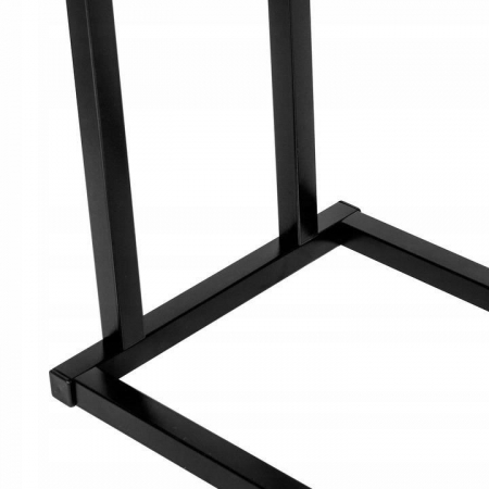 SUPORT PENTRU PROSOAPE DE BAIE, METALIC + BAMBUS, 2 BRATE, NEGRU, 45X21.5X84 CM, SPRINGOS [3]