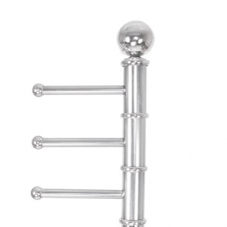 SUPORT PENTRU PROSOAPE DE BAIE, METALIC, CROMAT, 6 BRATE, 176 CM [9]