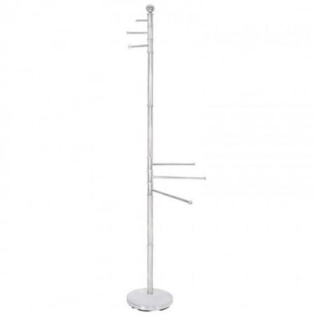 Baie - SUPORT PENTRU PROSOAPE DE BAIE, METALIC, CROMAT, 6 BRATE, 176 CM