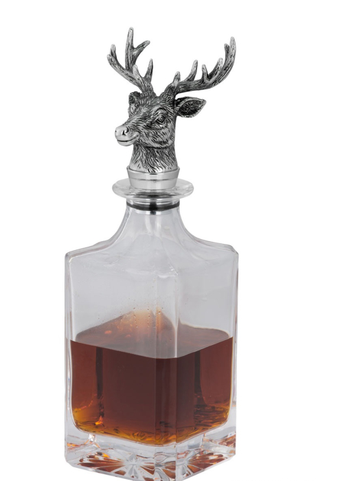 Carafă cristal whisky cu dop argintat cerb [4]