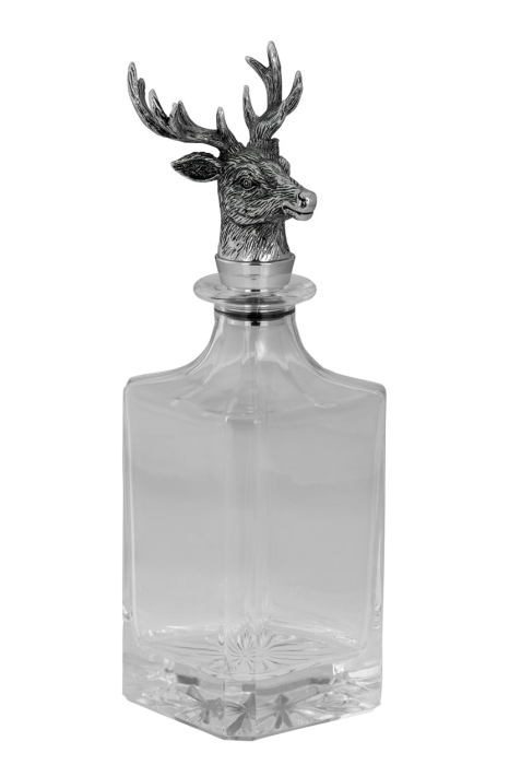 Carafă cristal whisky cu dop argintat cerb [5]