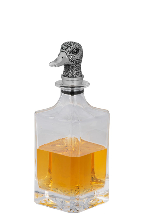 Carafă cristal whisky cu dop argintat rață [7]