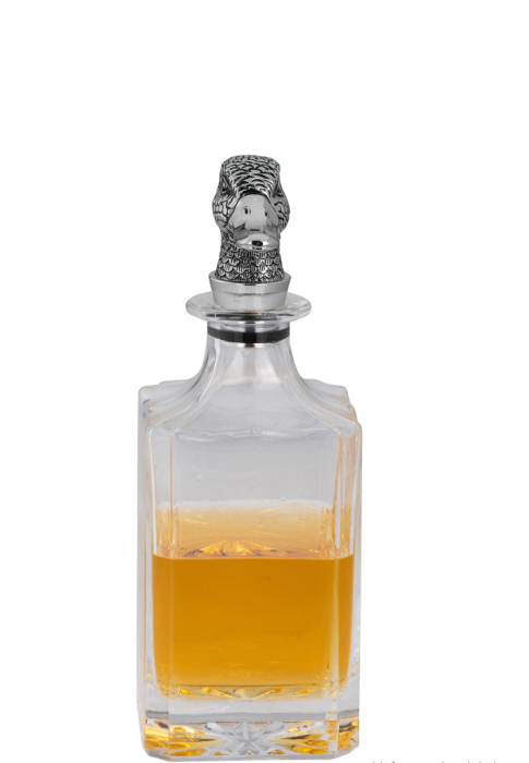 Carafă cristal whisky cu dop argintat rață [6]