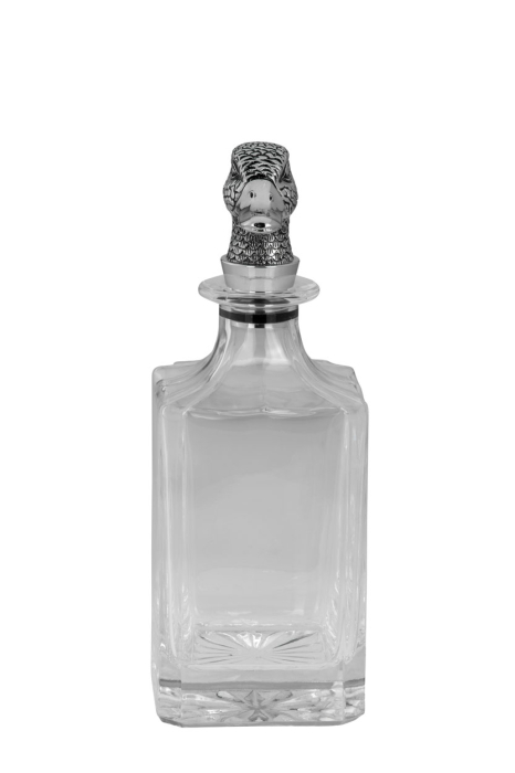 Carafă cristal whisky cu dop argintat rață [3]