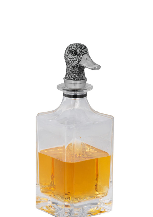 Carafă cristal whisky cu dop argintat rață [5]