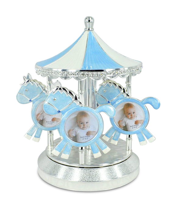 Carusel muzical caluti blu cu rame foto [2]