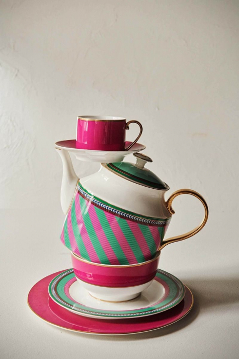 Ceainic portelan 1,8l Chique Stripes [2]