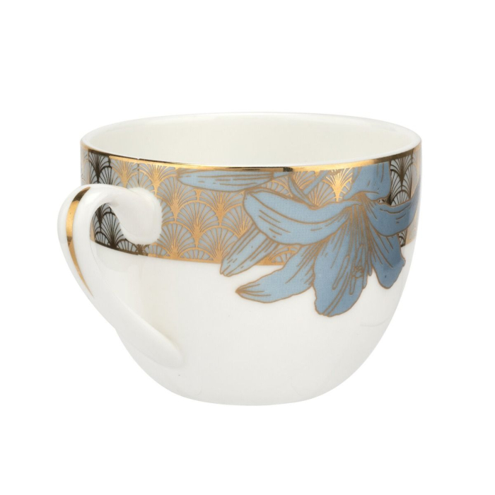 Ceasca ceai cu farfurie colectia Blue Lily [5]