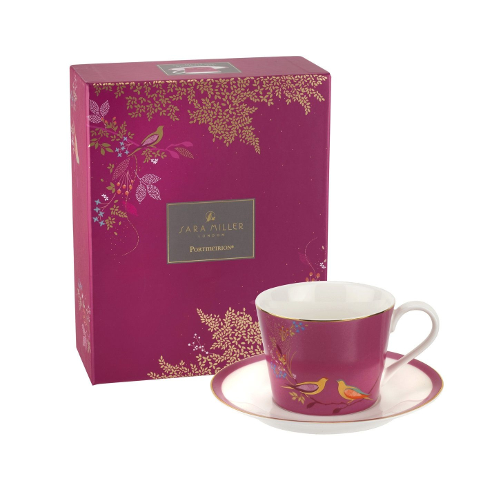 Chelsea ceasca ceai cu farfurie Pink [4]