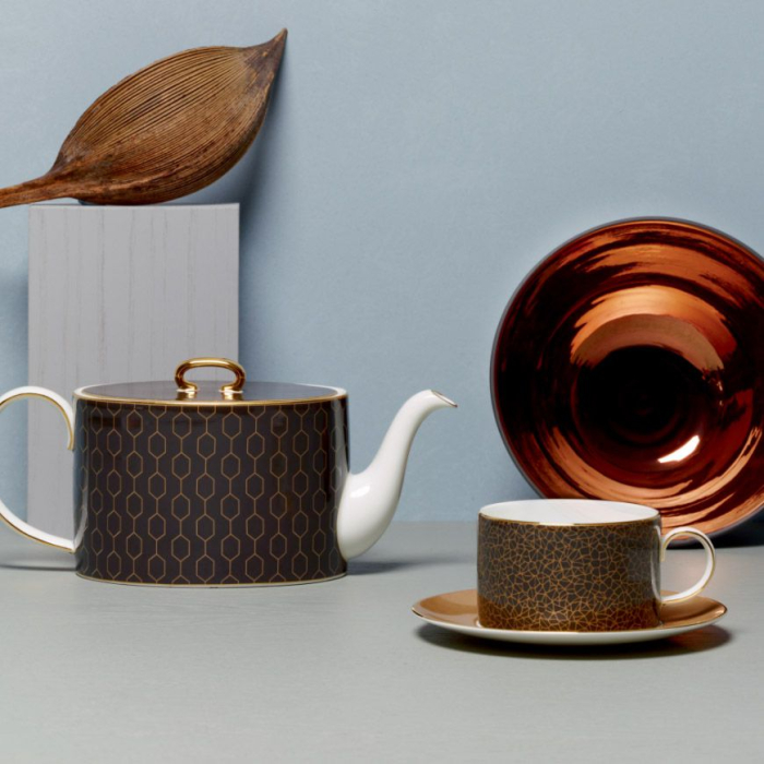 Arris ceasca cu farfurie ceai/cafea Honeycomb [3]