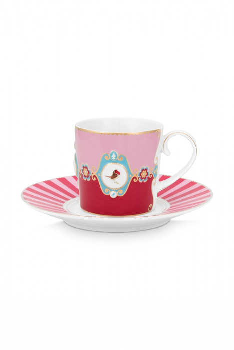 Ceasca si farfurie Love Birds 200ml [2]