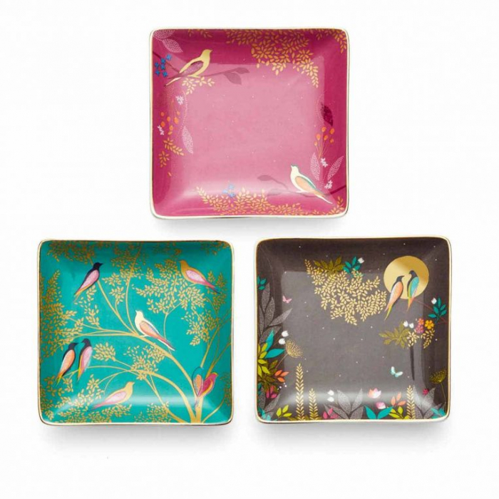 Chelsea set 3 tavite patrate asortate (roz, verde, maro) [5]