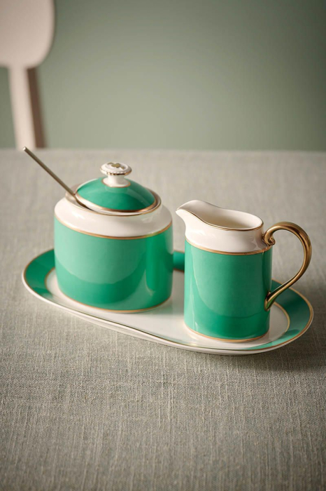 Chique verde platou oval mic [3]