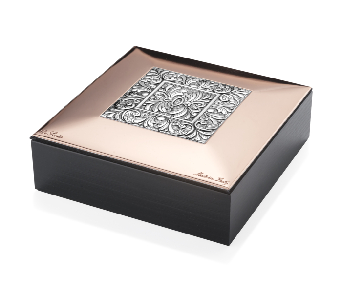Cutie bijuterii argintata bronz 15x15 cm Acanto [3]