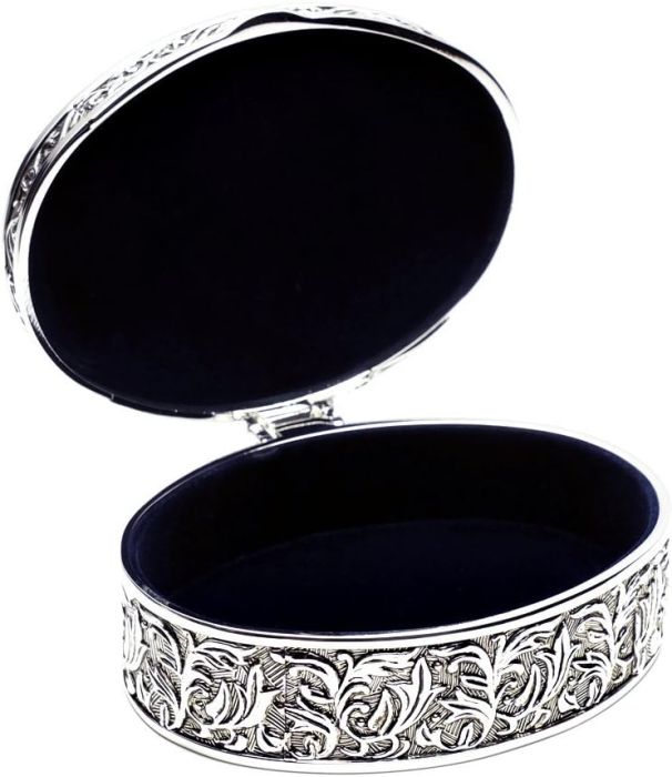 Cutie bijuterii argintata ovala [3]