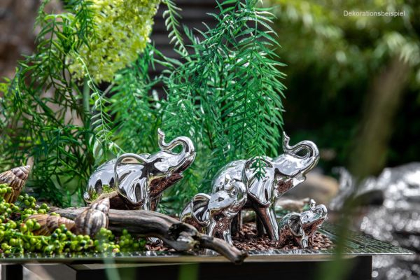 Decoratiune argintata Elefant 11.3cm [3]