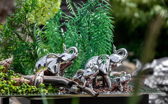 Decoratiune argintata Elefant [2]