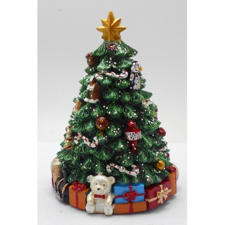 Decoratiune Craciun, brad cu cutii de cadouri, 12x12x16 cm [1]