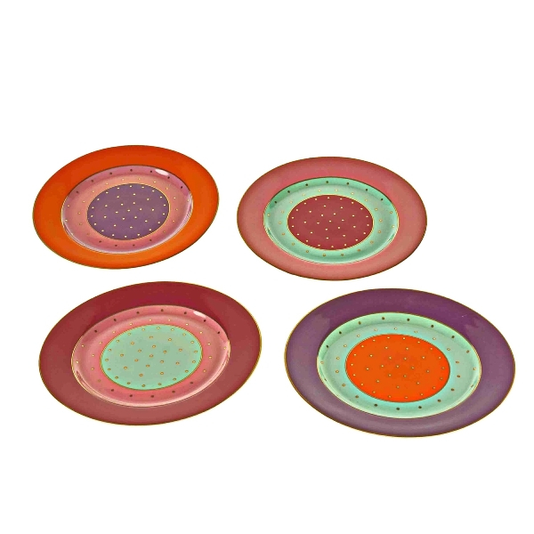 Fancy set 4 farfurii desert 20cm, culori diferite [2]