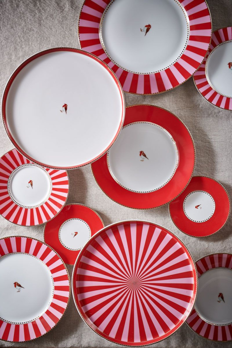 Farfurie 26,5 cm LoveBirdsRed [3]