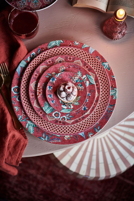 Farfurie 32 cm FestivalFlowerRed [4]